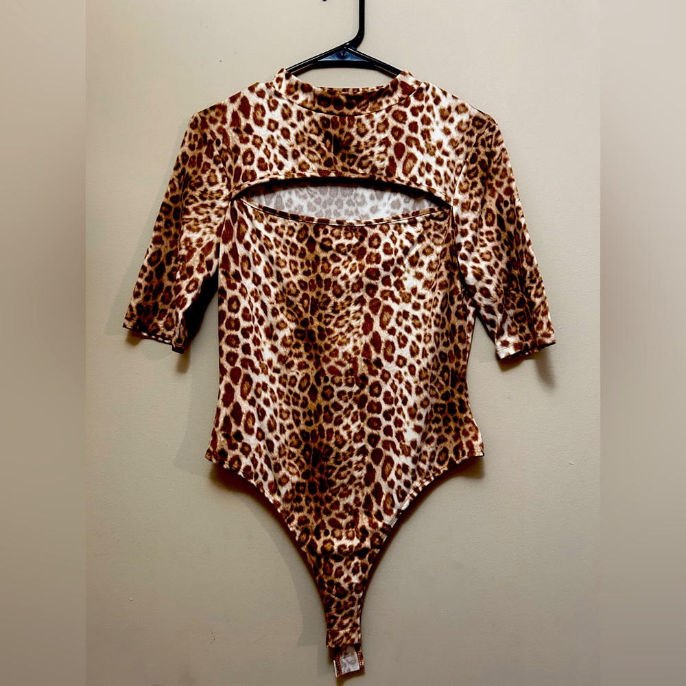 Peach love Cheetah Bodysuit